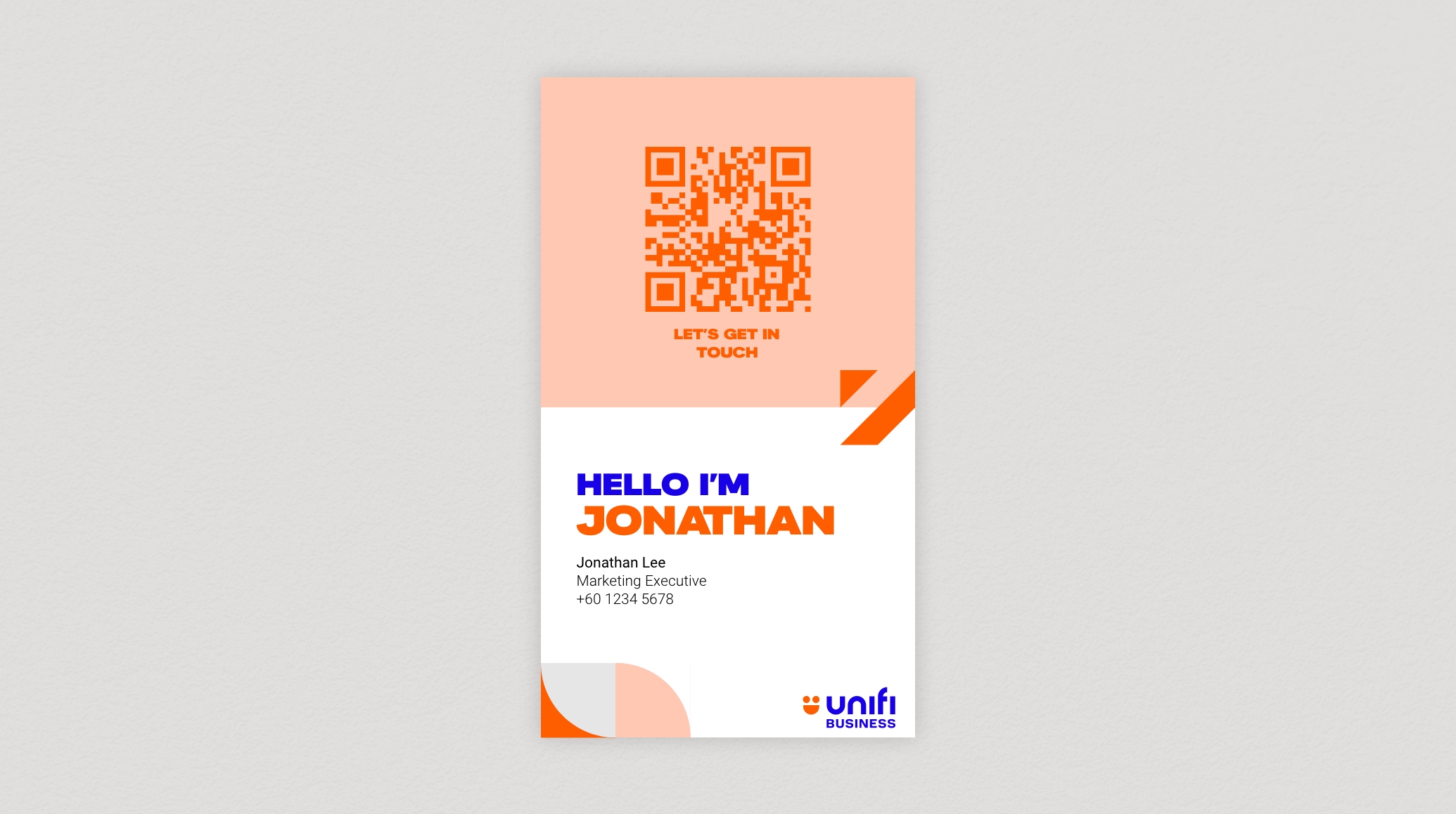 Unifi Business Digital Name Card