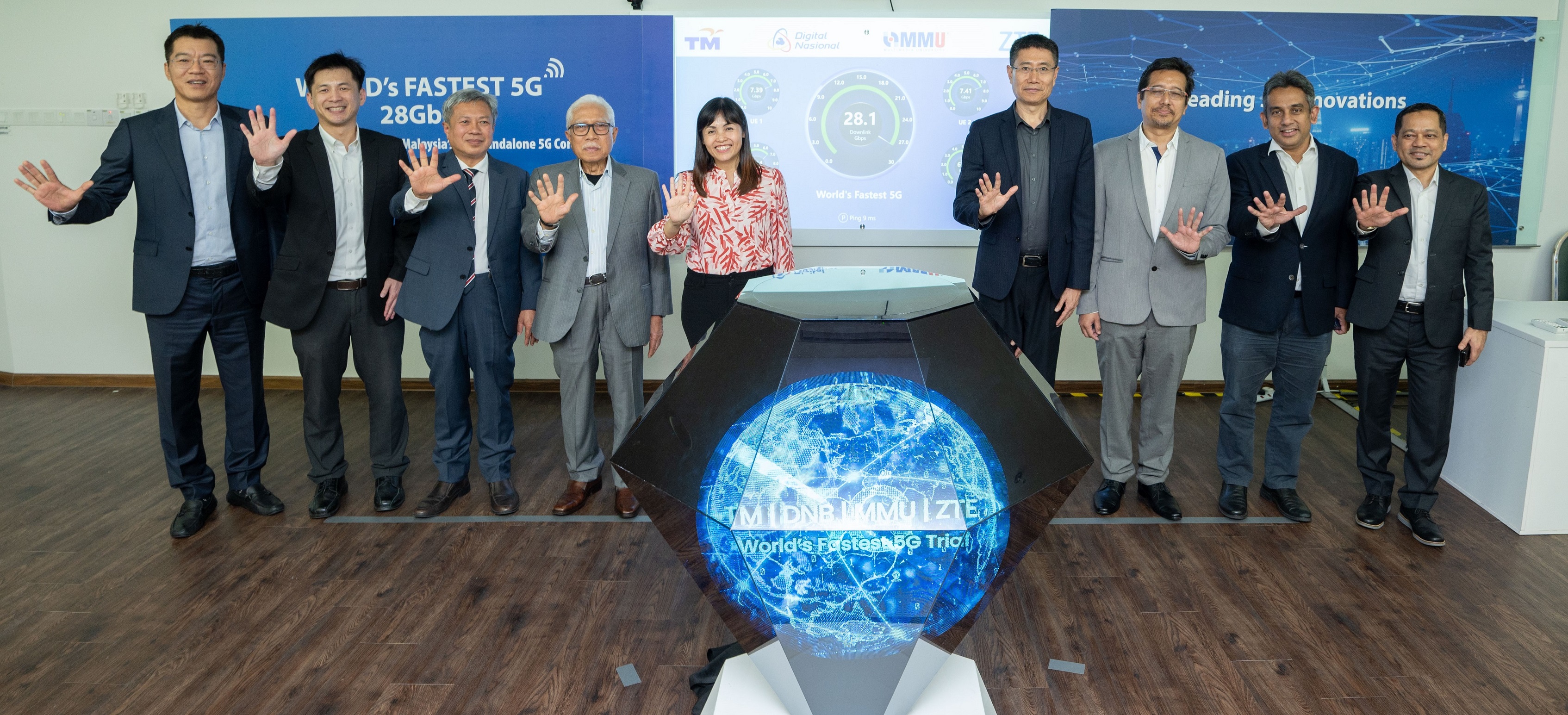 DNB, TM and ZTE Collaborate On World's First and Fastest 28Gbps 5G mmWave on Standalone 5G Core