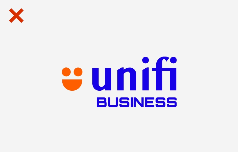 Unifi Don't Misuse - Change the typeface