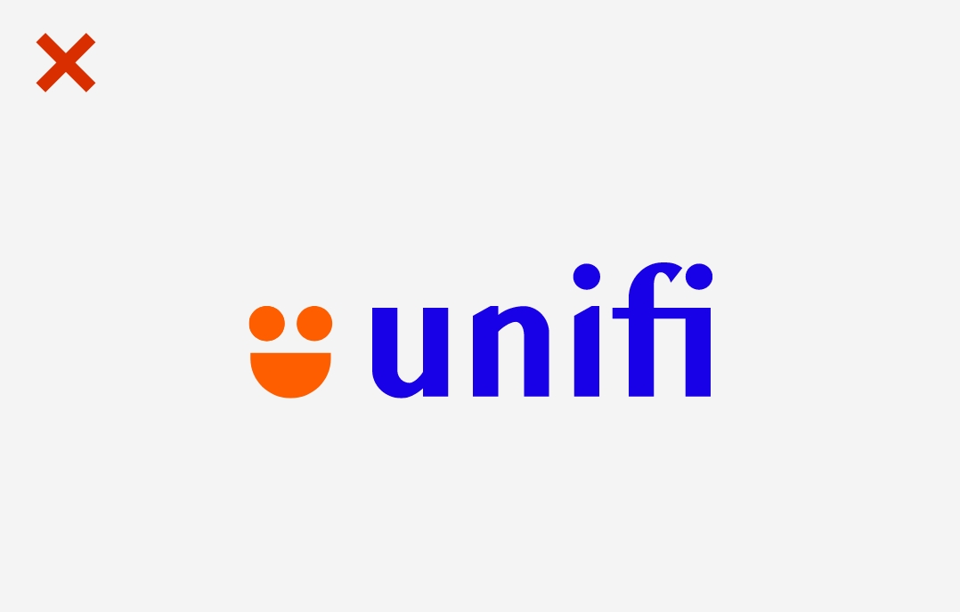 Unifi Don't Misuse - Change the typeface